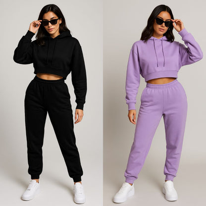 Conjunto Premium Hoodie Crop + Jogger